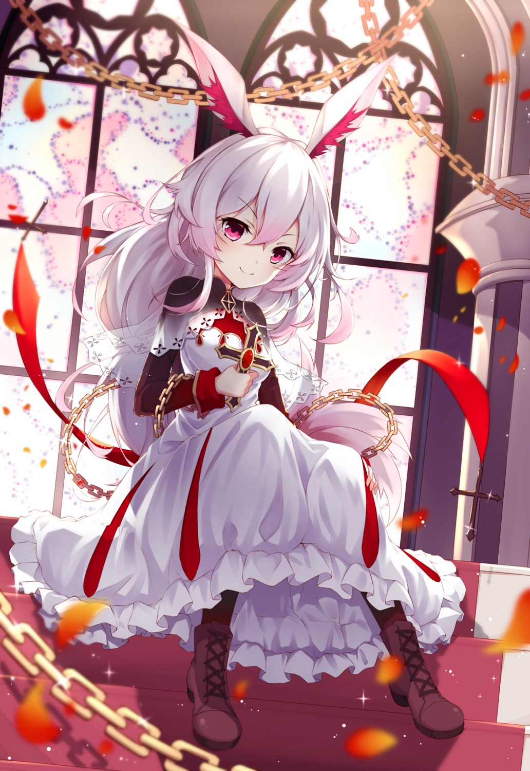 animal_ears benghuai_xueyuan dress heels honkai_impact poinia see_through theresa_apocalypse