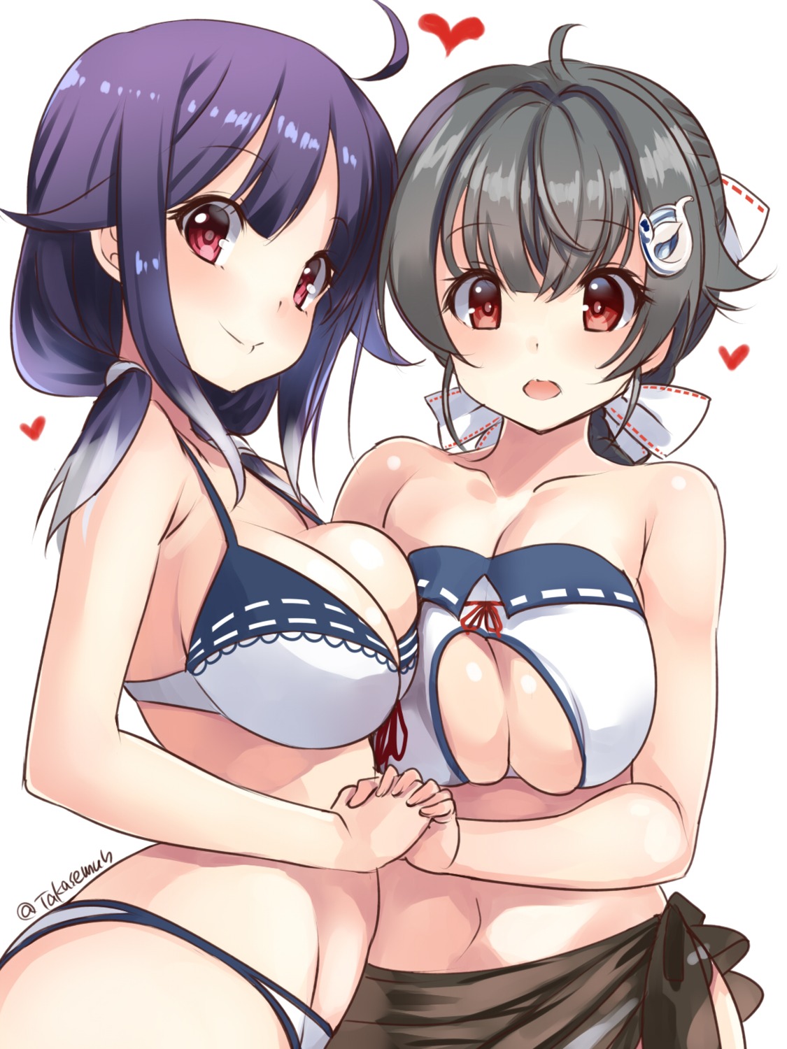 bikini jingei_(kancolle) kantai_collection swimsuits taigei_(kancolle) takase_muu