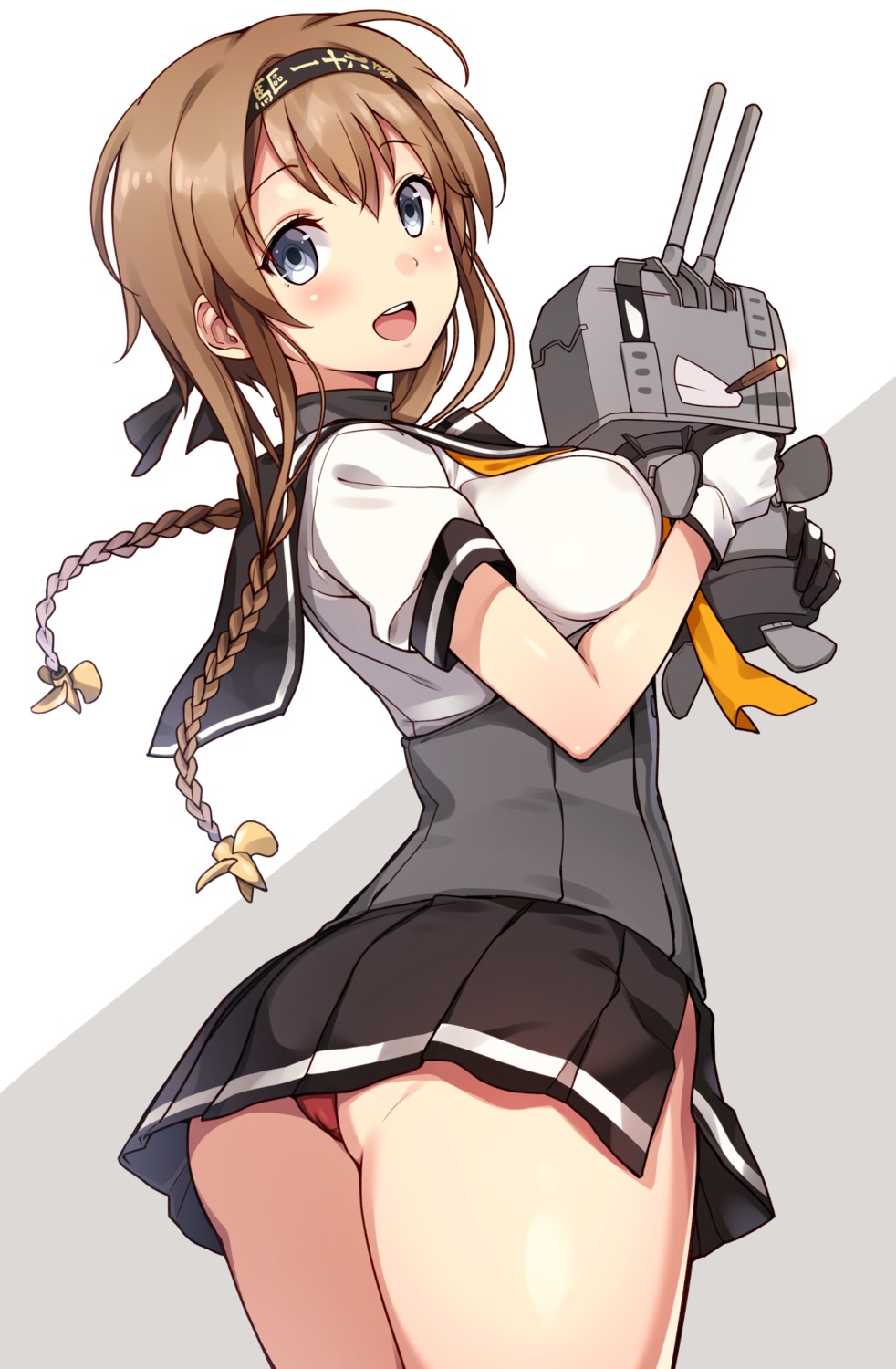 ass kantai_collection kat_(bu-kunn) pantsu seifuku teruzuki_(kancolle)