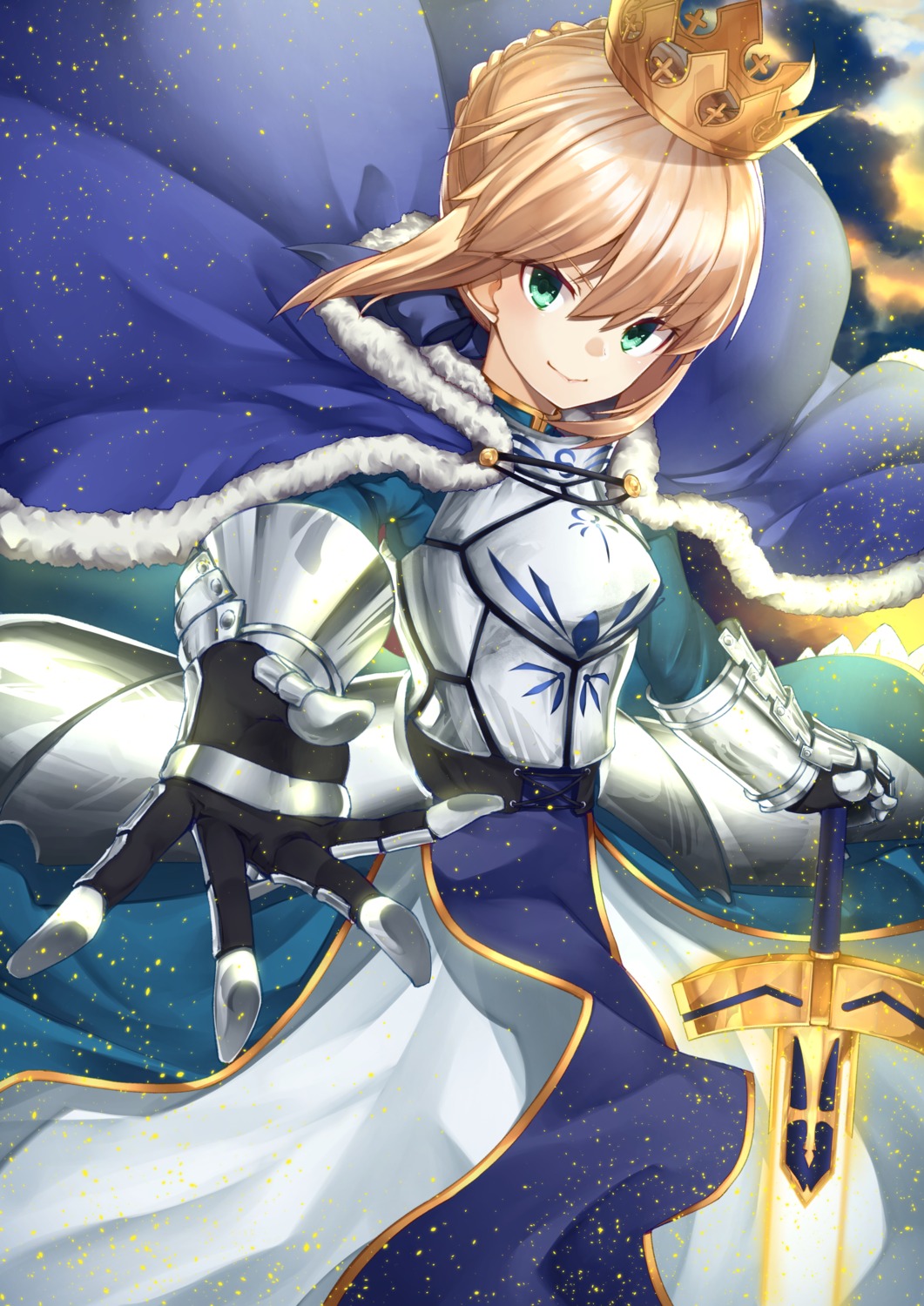 armor dress fate/stay_night hachiroku_(hatirokusann86) saber sword