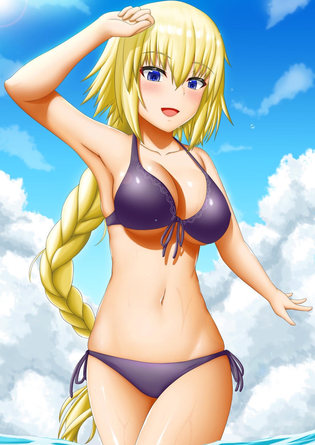 abukobato bikini fate/grand_order jeanne_d'arc jeanne_d'arc_(fate) swimsuits wet