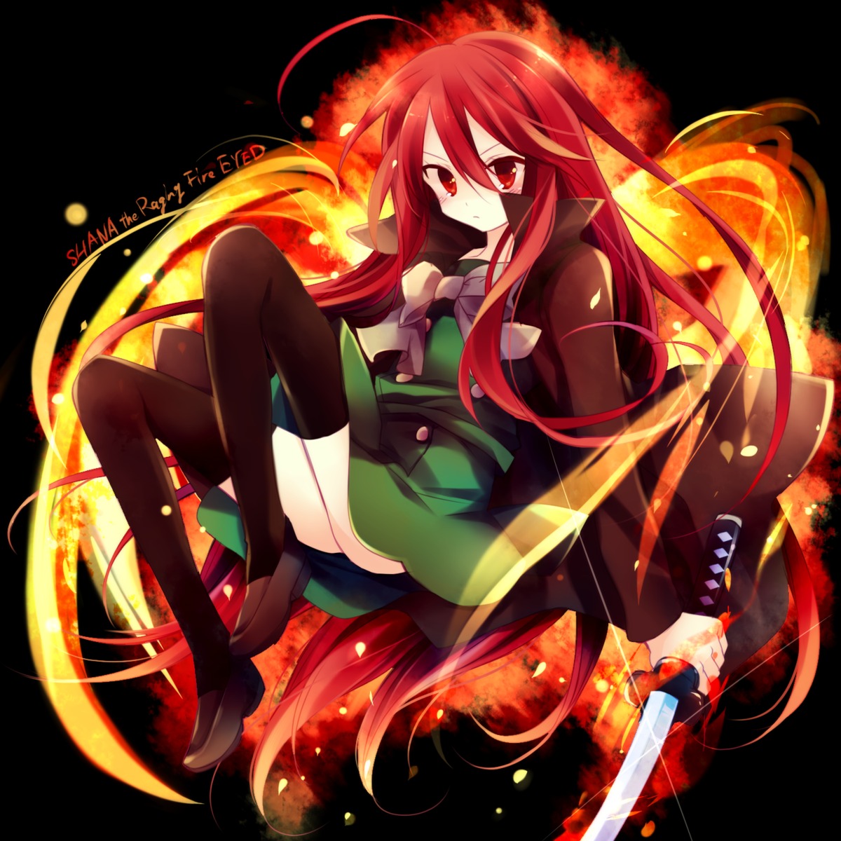 ibara_riato shakugan_no_shana shana sword thighhighs