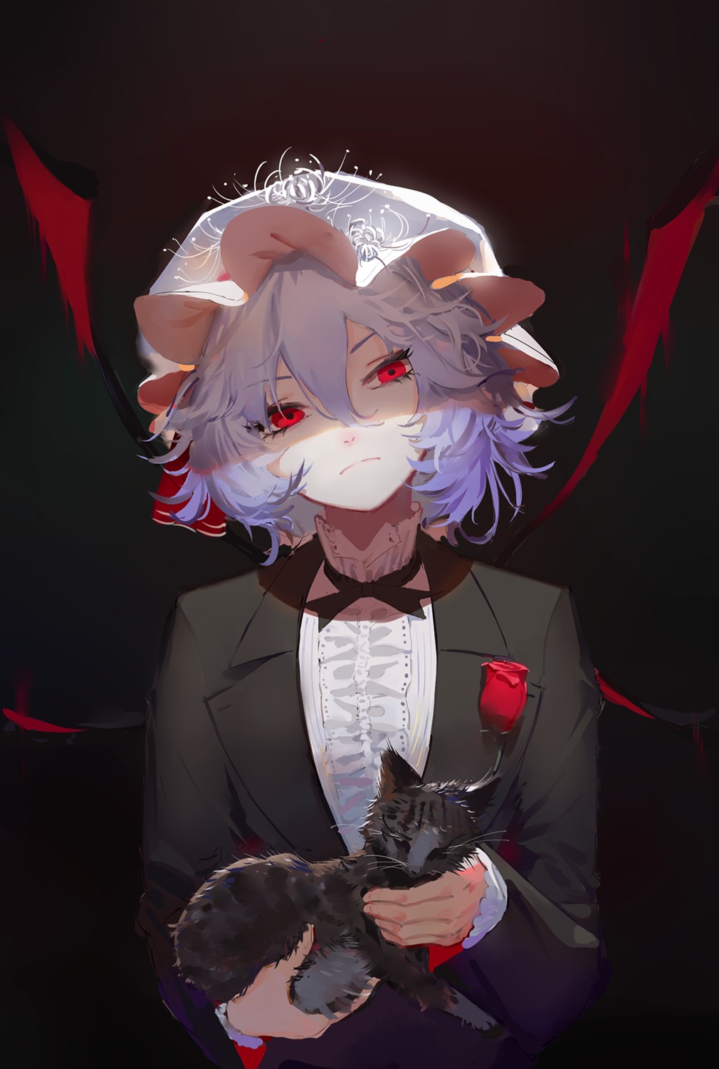 business_suit hoshimawa neko remilia_scarlet touhou wings