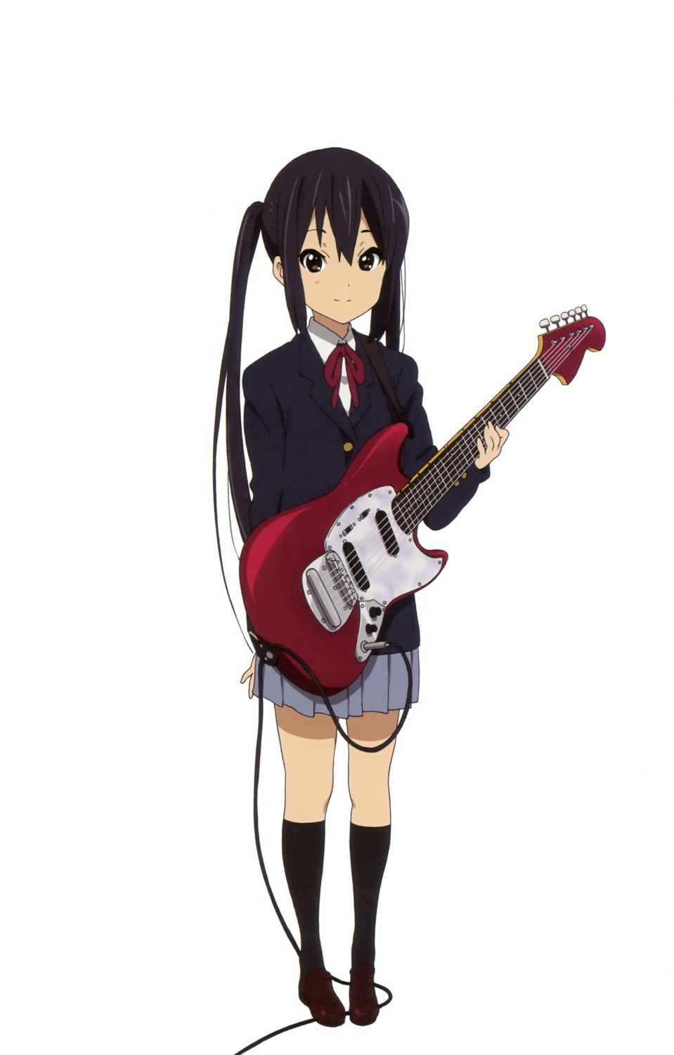 guitar k-on! nakano_azusa seifuku