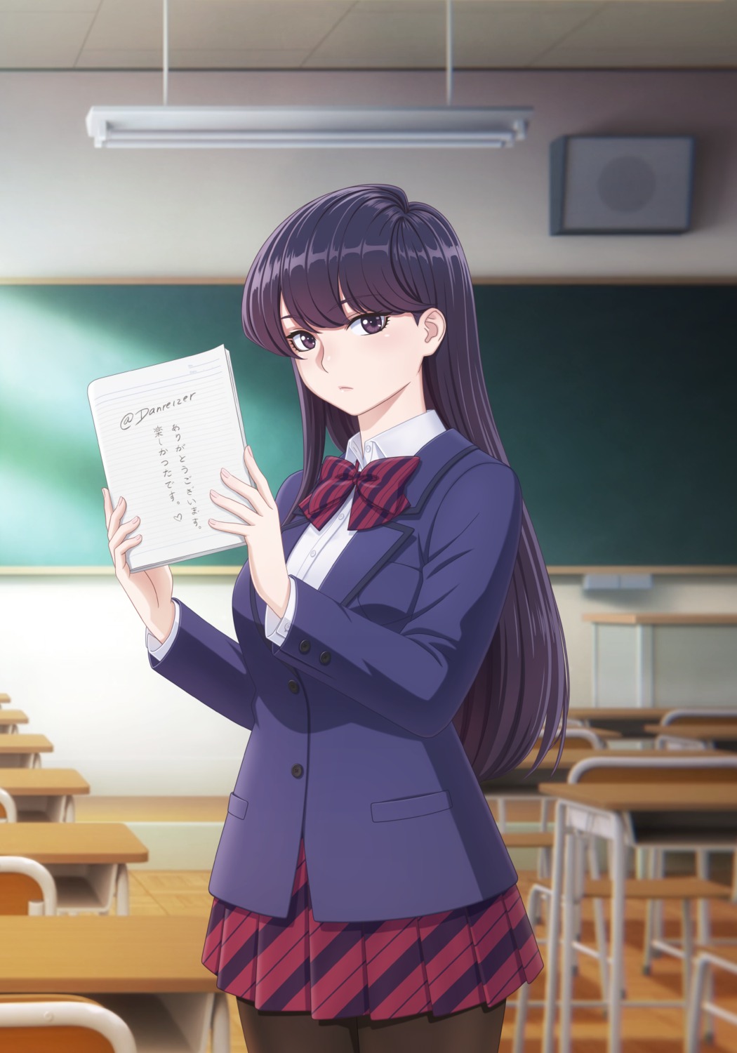 danreizer komi-san_wa_komyushou_desu. komi_shouko pantyhose seifuku