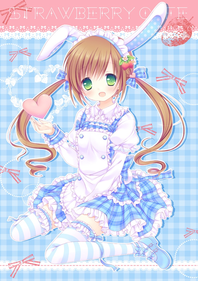 animal_ears bunny_ears mizuse_ruka thighhighs