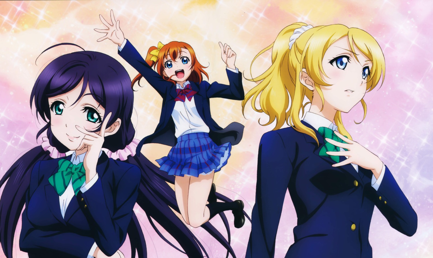 ayase_eli kousaka_honoka love_live! love_live!_(series) seifuku toujou_nozomi yamashita_hidemi