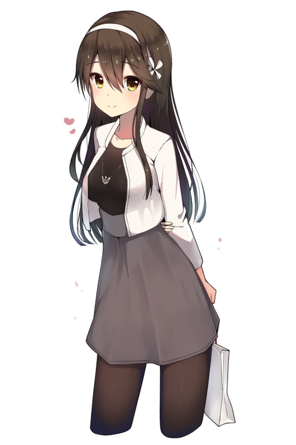 gin00 haruna_(kancolle) kantai_collection pantyhose