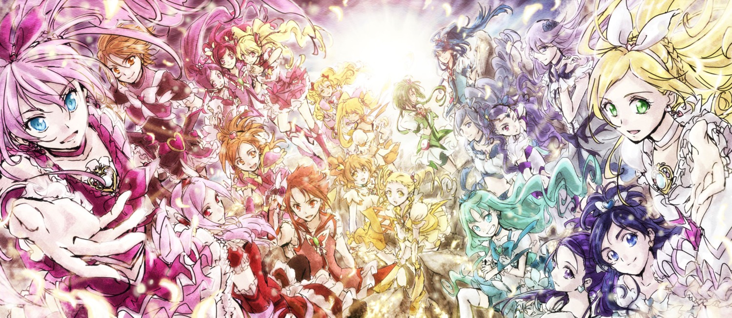 fresh_pretty_cure! hanasaki_tsubomi heartcatch_pretty_cure! kurumi_erika myoudouin_itsuki pretty_cure robata tsukikage_yuri