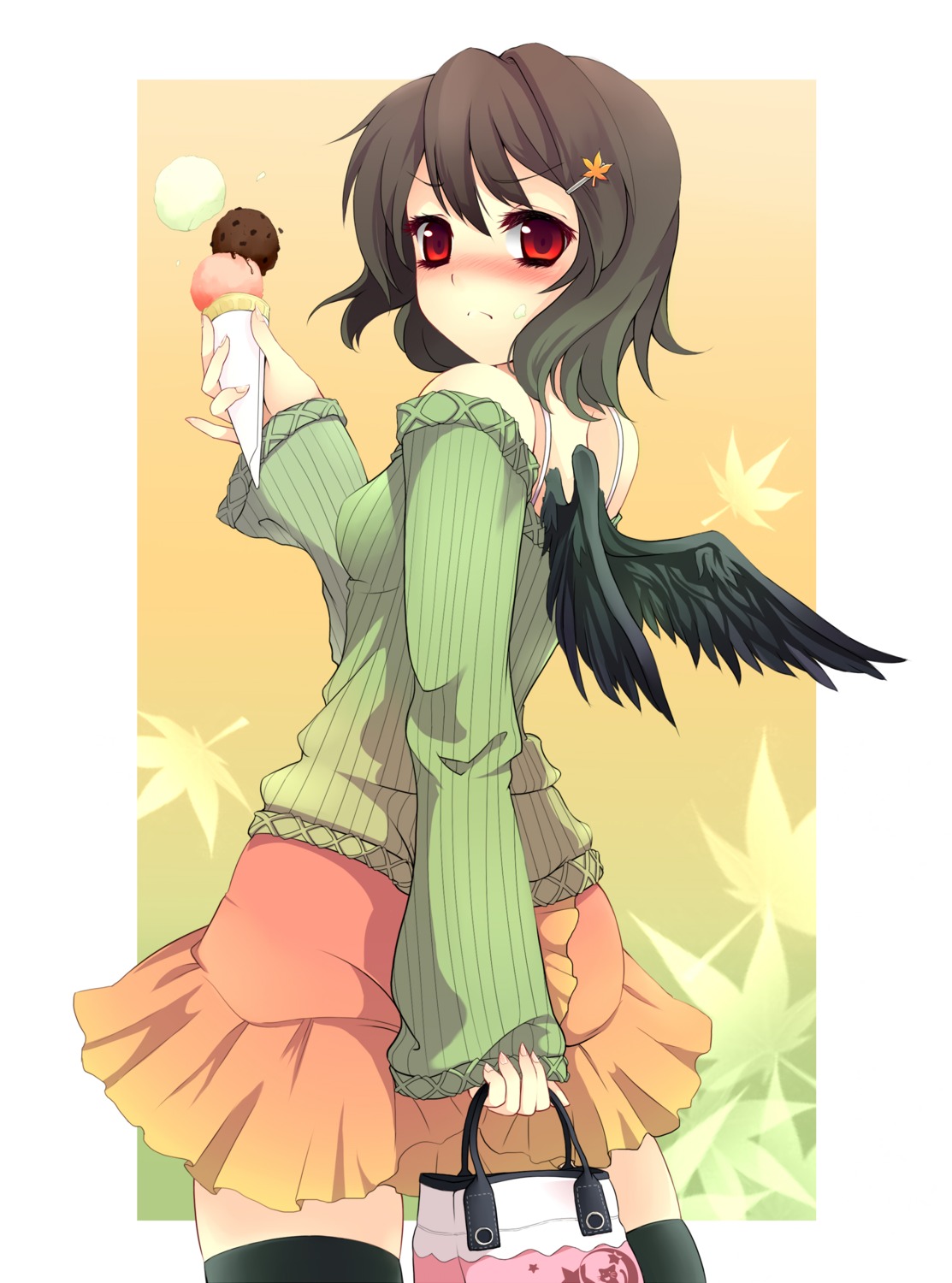 shameimaru_aya touhou uruugekka wings