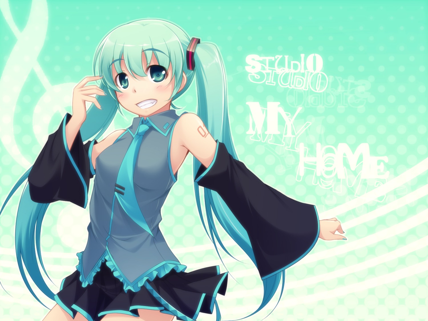 hatsune_miku kazakura vocaloid wallpaper