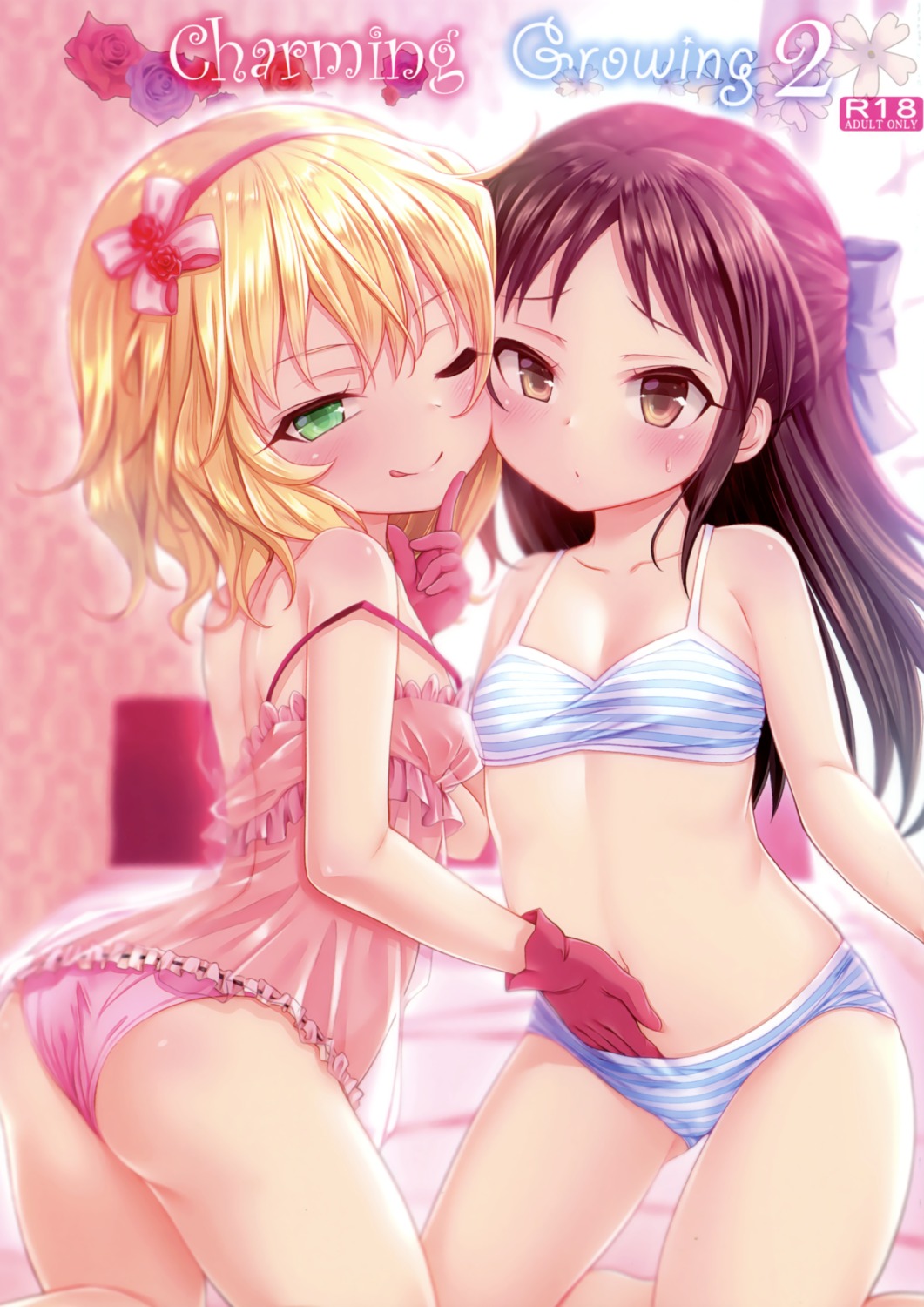 ass bra cameltoe cleavage imachi lingerie loli pantsu sakurai_momoka_(idolm@ster) see_through shimapan tachibana_arisu the_idolm@ster