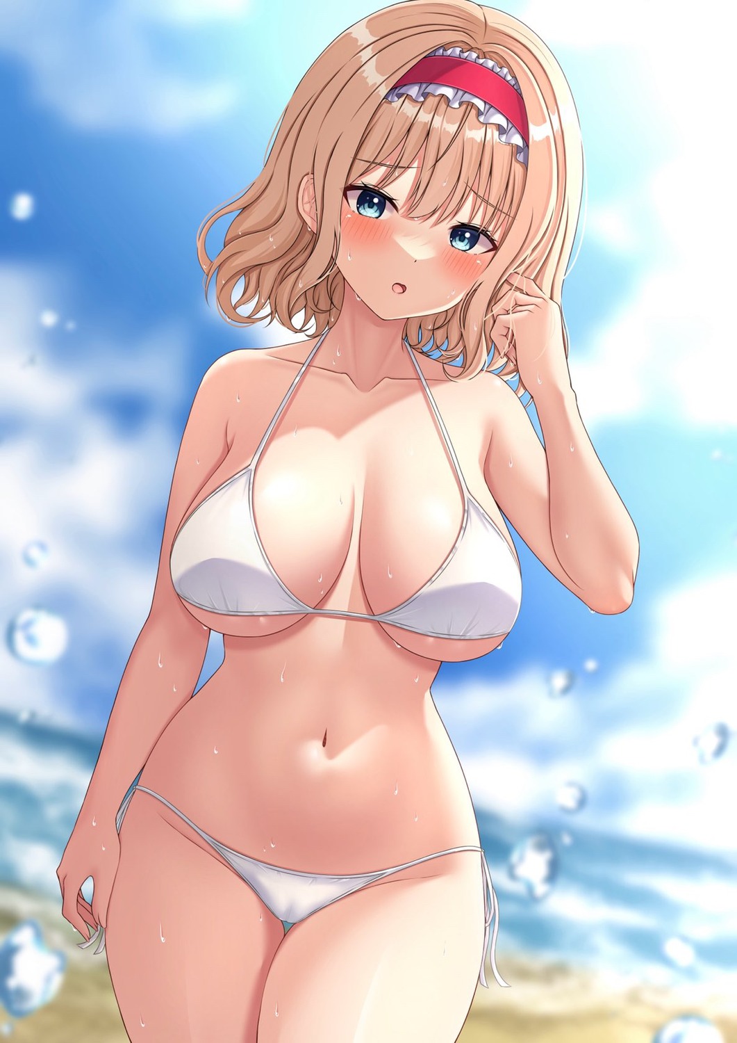 alice_margatroid bikini cameltoe reijing_etrn swimsuits touhou wet