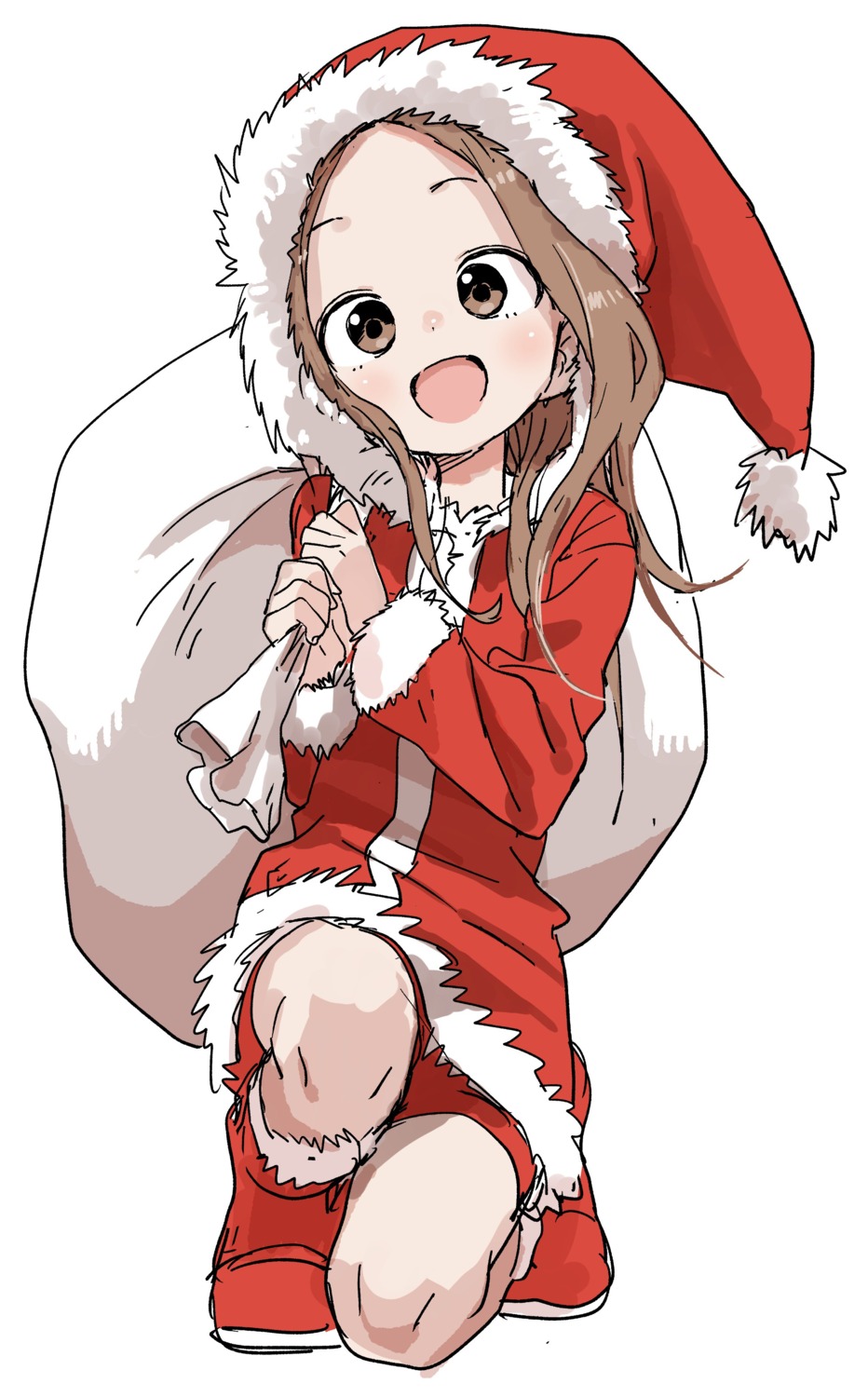 bike_shorts christmas dress karakai_jouzu_no_takagi-san sketch takagi-san yamamoto_souichirou