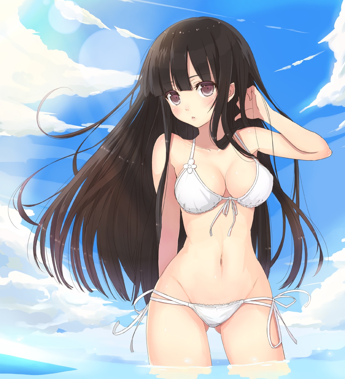 bikini cleavage kagerou swimsuits