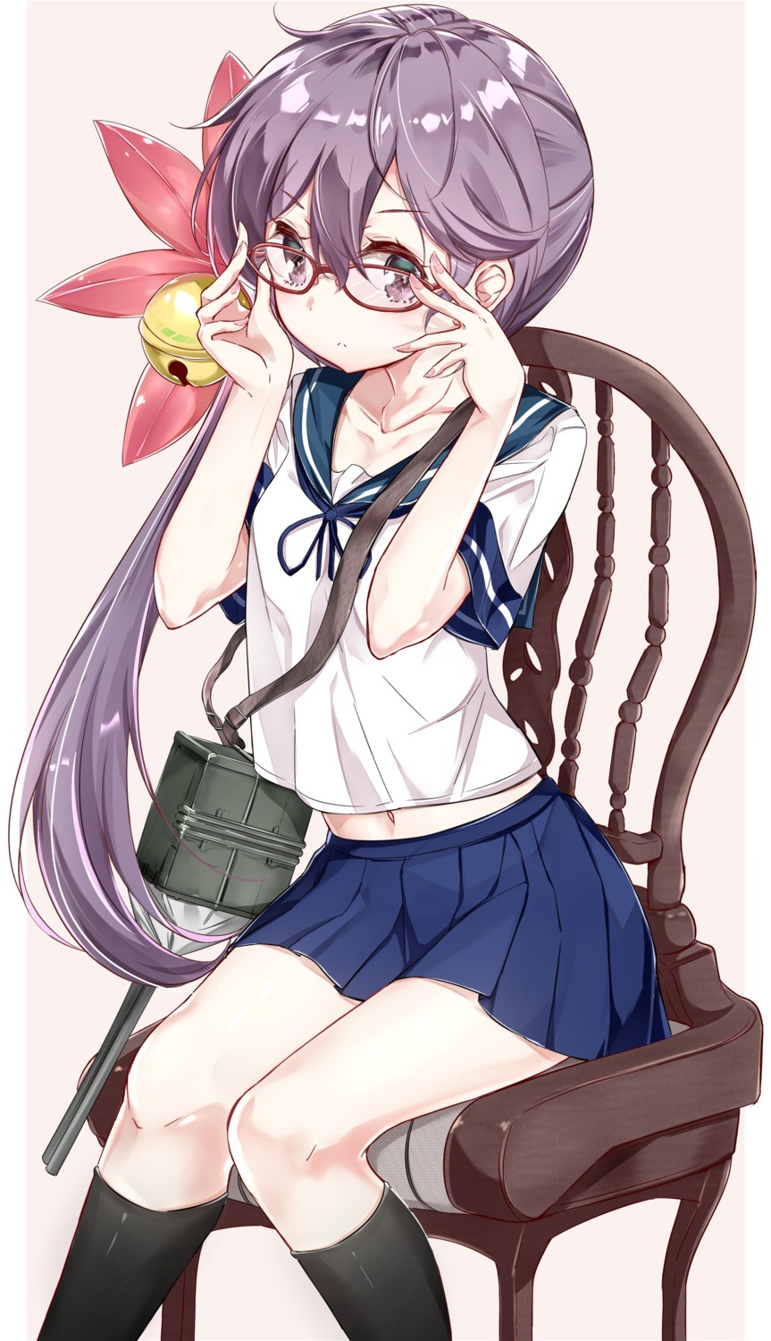 akebono_(kancolle) hamaken kantai_collection megane seifuku