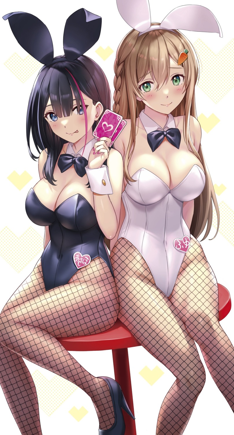 animal_ears bunny_ears bunny_girl fishnets heels pantyhose sankuro