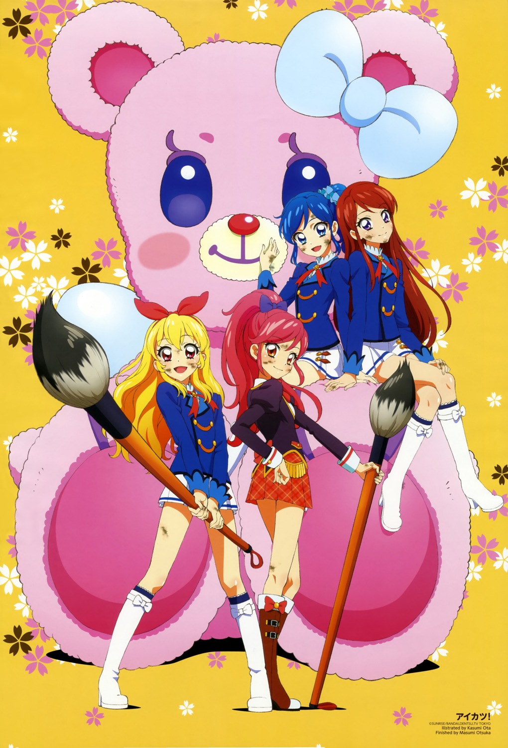 aikatsu! hoshimiya_ichigo kiriya_aoi otoshiro_seira sakai_kasumi seifuku shibuki_ran