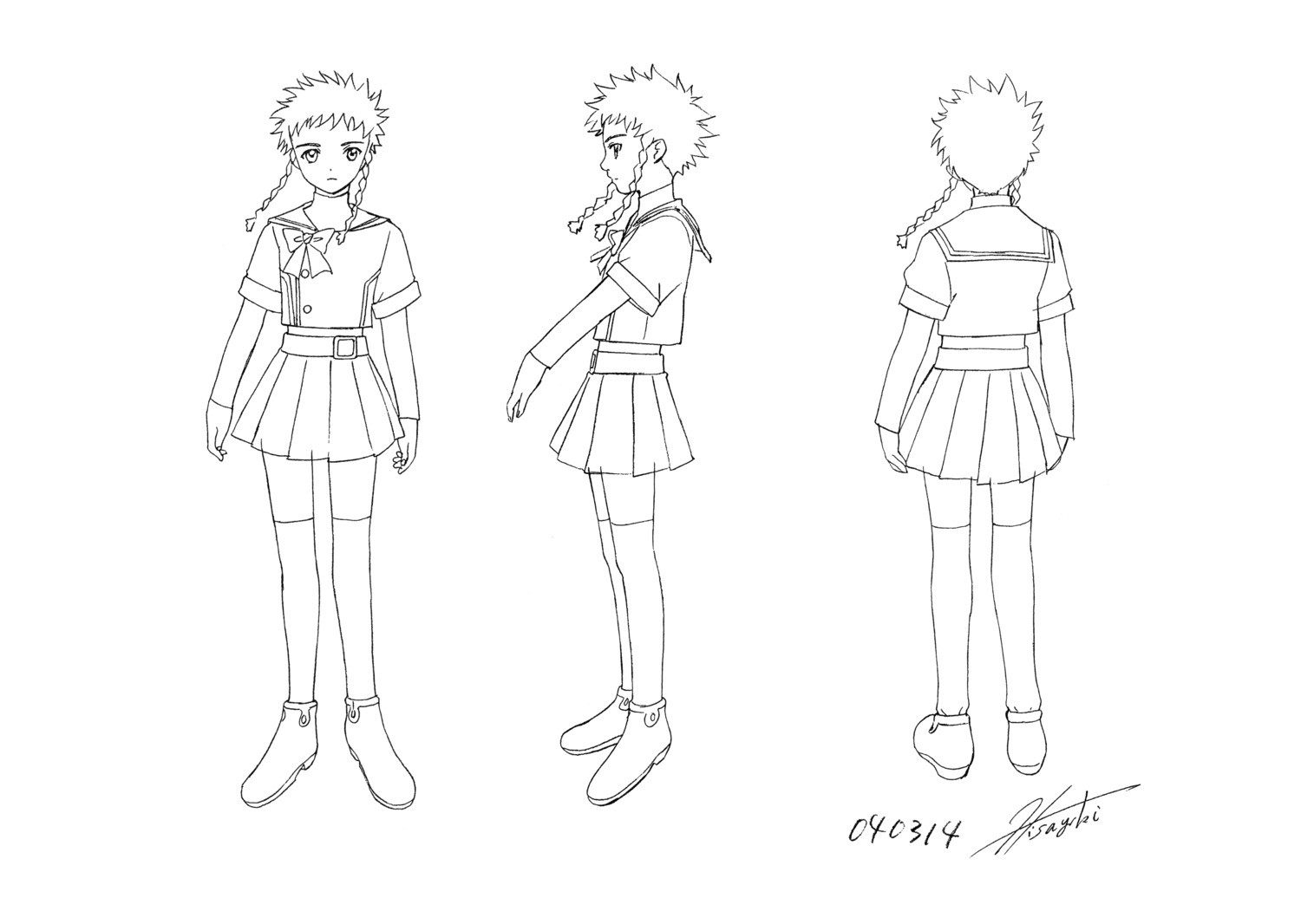 character_design hisayuki_hirokazu mai_hime minagi_mikoto seifuku thighhighs