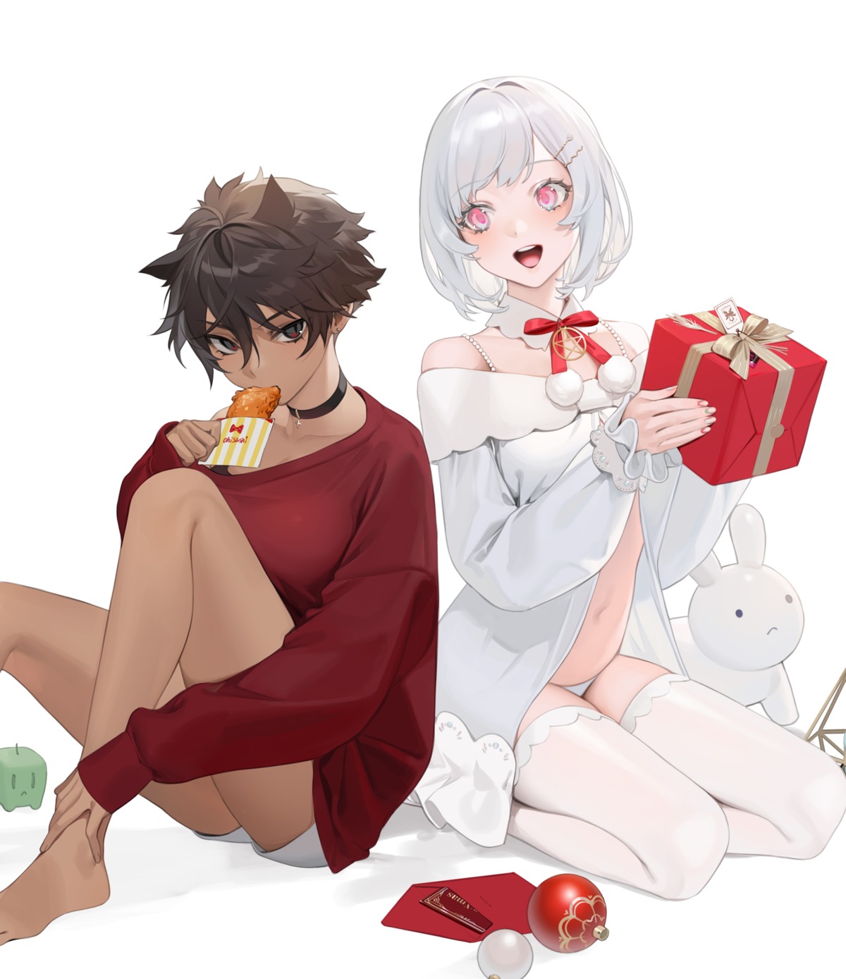 christmas ohisashiburi pantsu sweater thighhighs