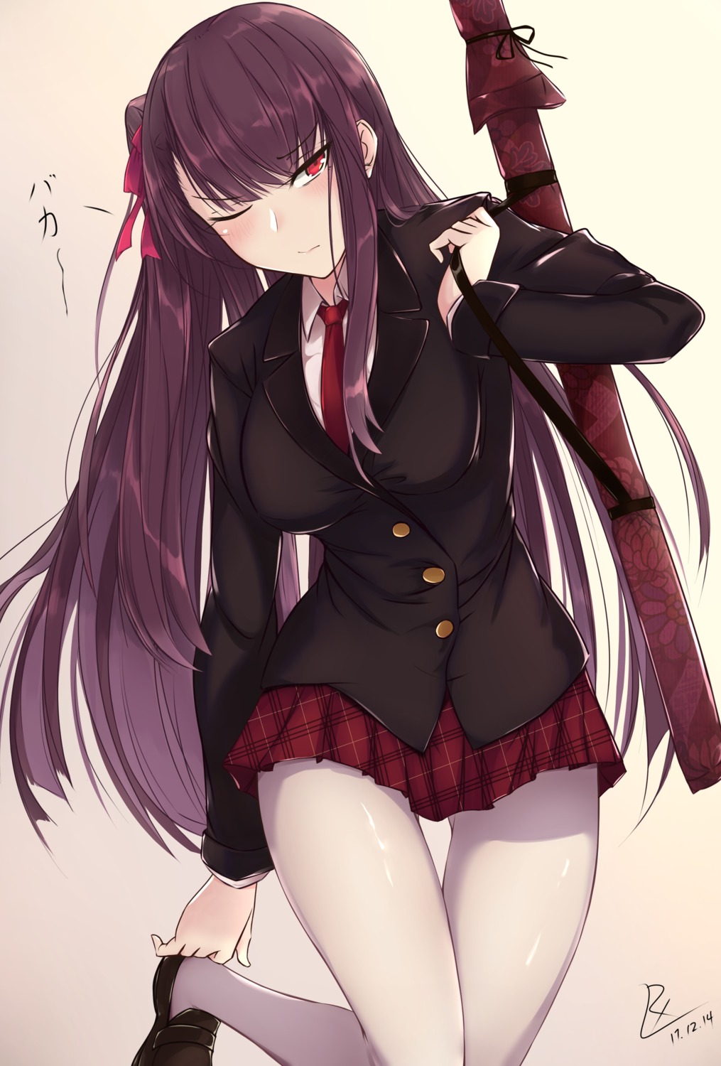 girls_frontline pantyhose seifuku wa2000_(girls_frontline) zhishi_ge_fangzhang