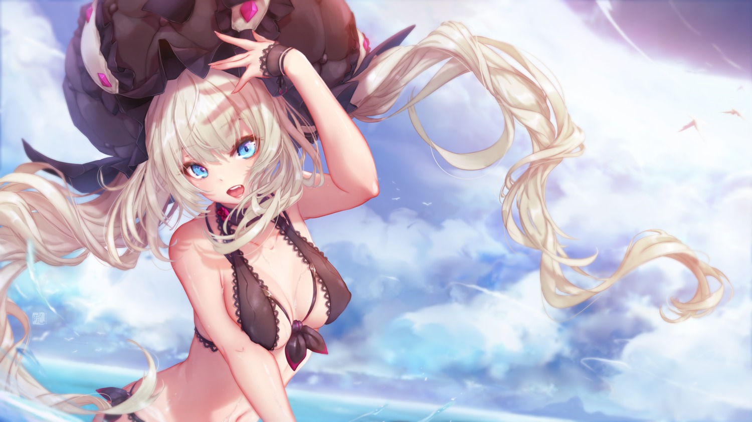 bikini fate/grand_order marie_antoinette_(fate/grand_order) mitsu_(mitsu_art) swimsuits