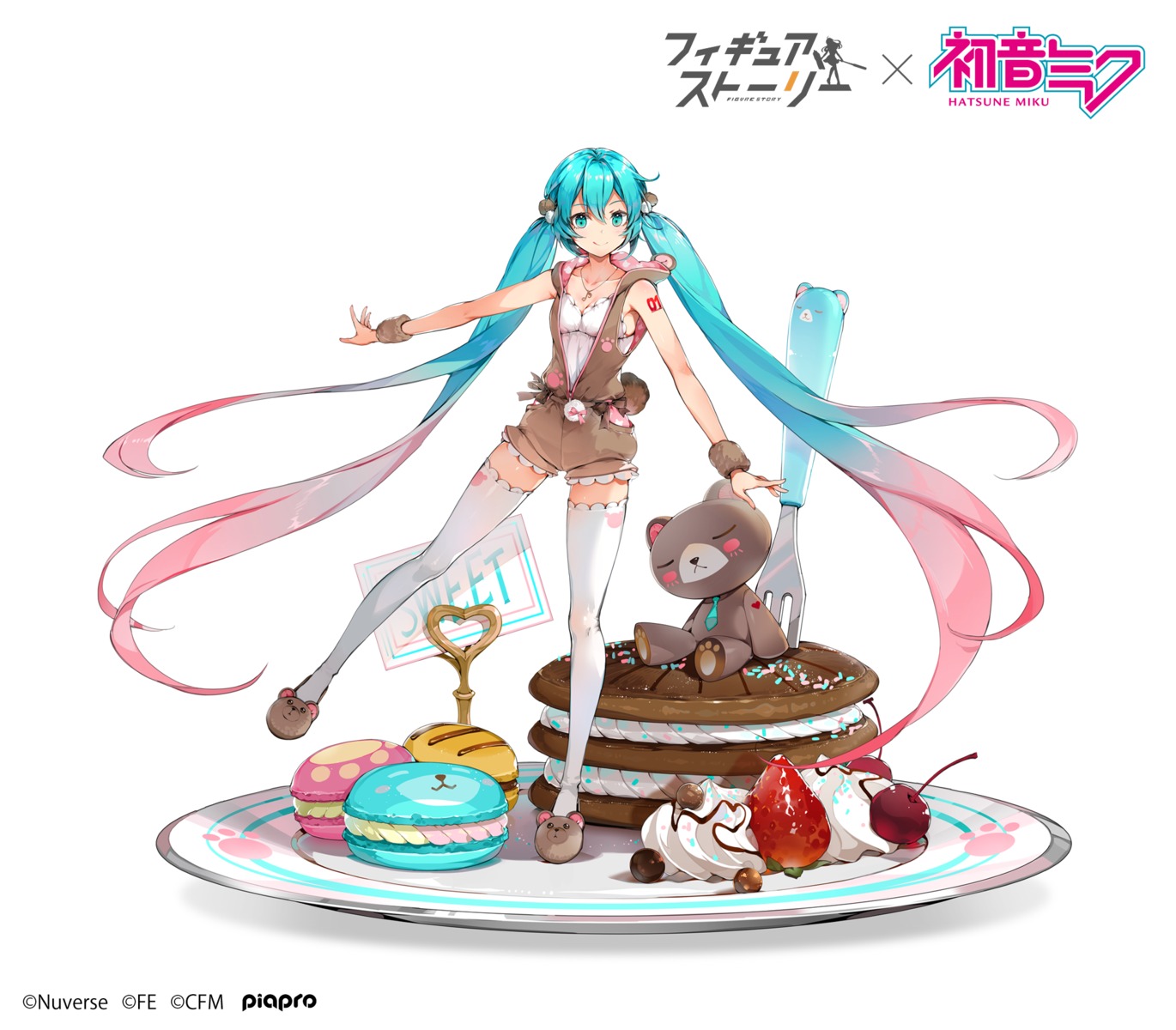 cleavage figure_story hatsune_miku tattoo thighhighs vocaloid