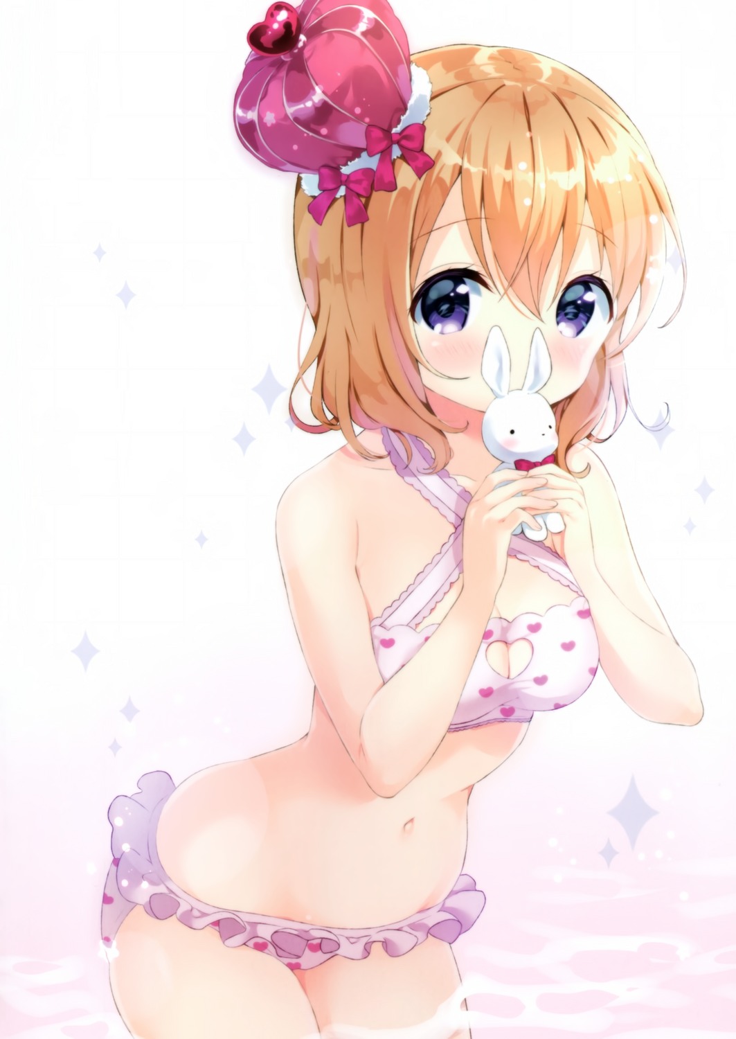 bikini gochuumon_wa_usagi_desu_ka? hoto_cocoa swimsuits waki_(pixiv2609622)