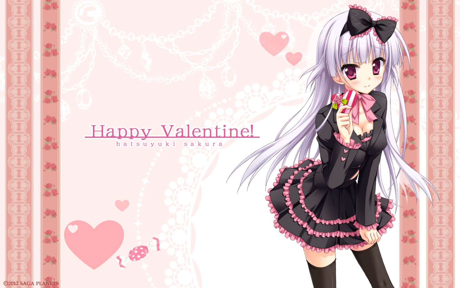 hatsuyuki_sakura hontani_kanae jpeg_artifacts saga_planets tamaki_sakura thighhighs valentine wallpaper