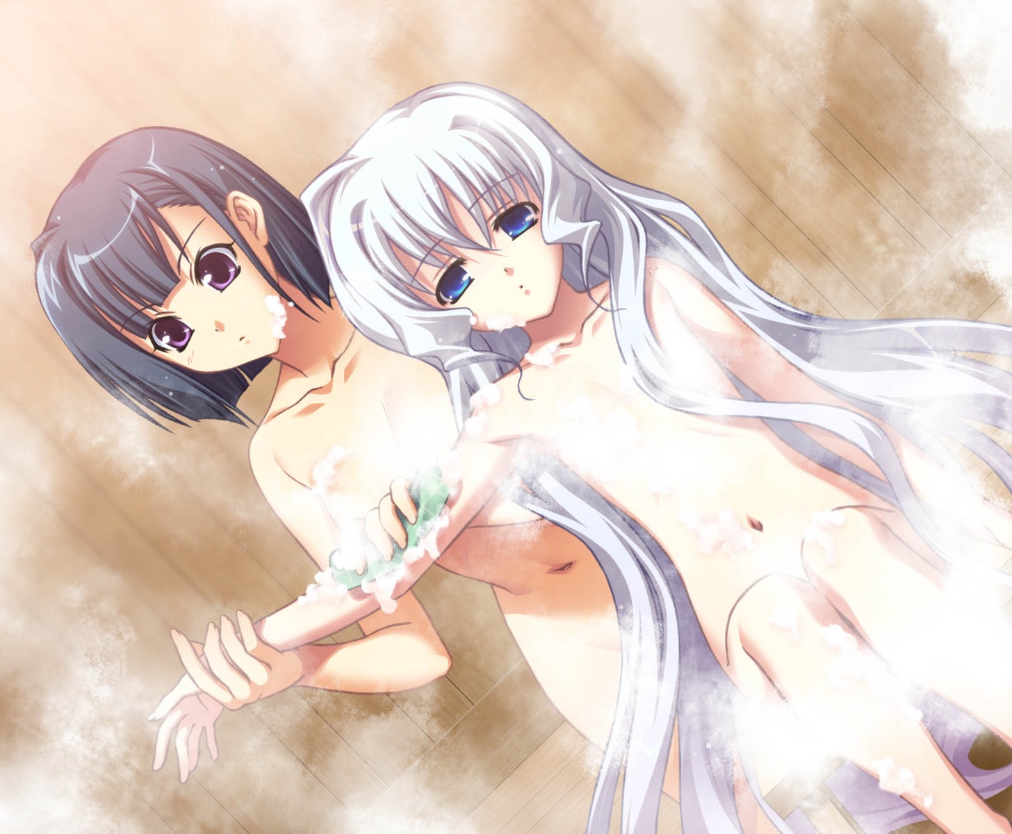 aoi_shiro hal loli naked nami_(aoi_shiro) onsen osanai_shouko success