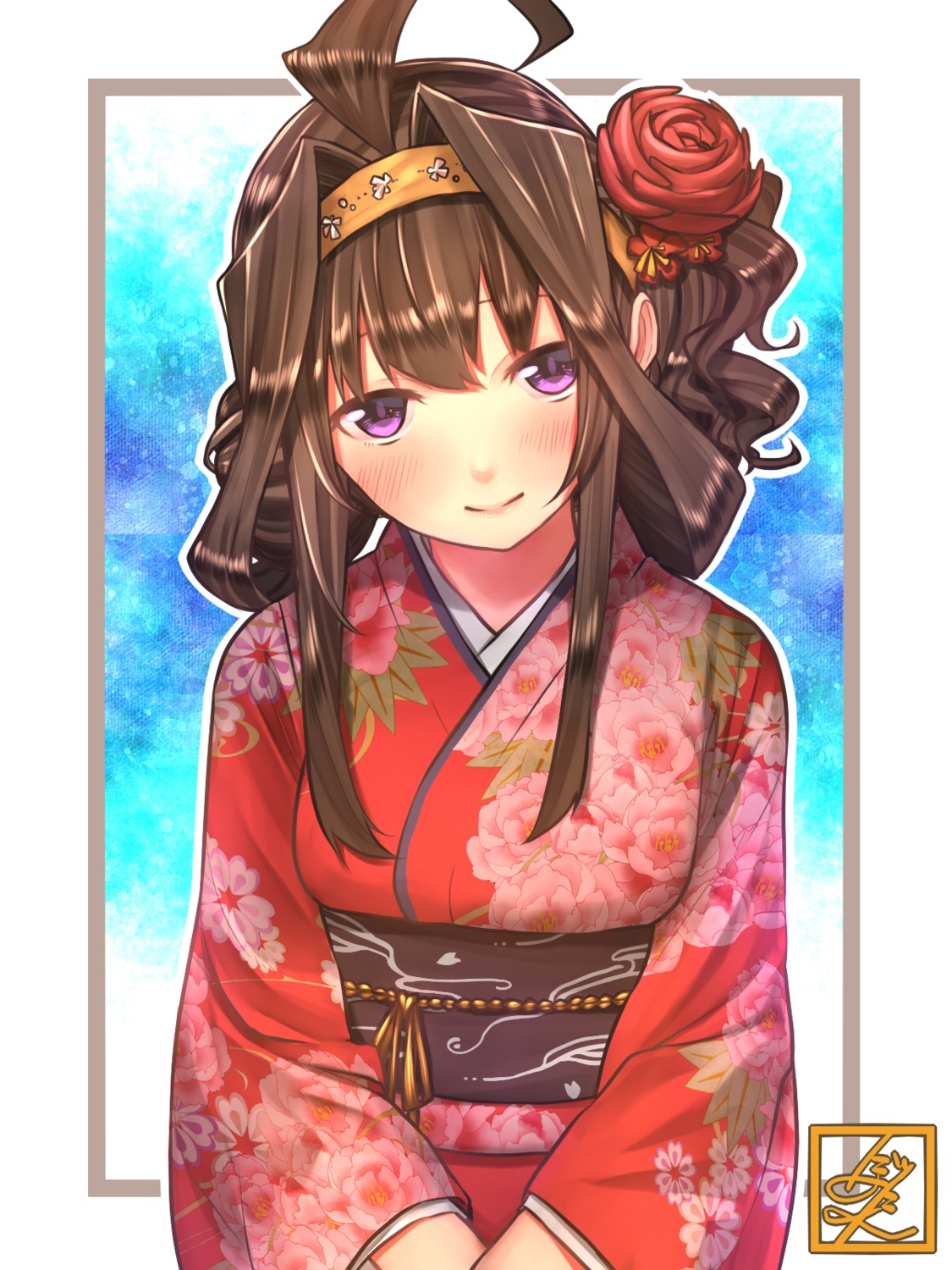 baffu kantai_collection kimono kongou_(kancolle)