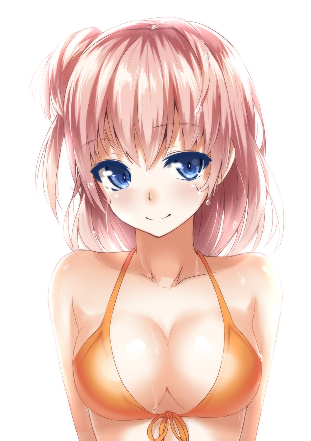 bikini cleavage heirou swimsuits wet yahari_ore_no_seishun_lovecome_wa_machigatteiru. yuigahama_yui