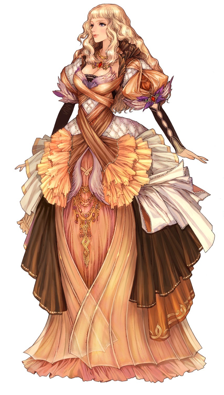 an_jeongwon cleavage dress elementalist_(granado_espada) granado_espada