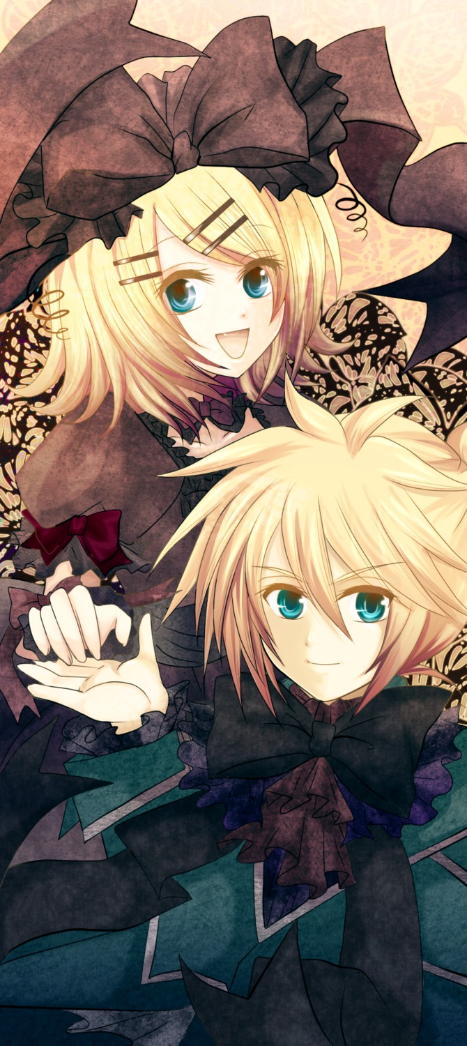 kagamine_len kagamine_rin lolita_fashion soriku vocaloid