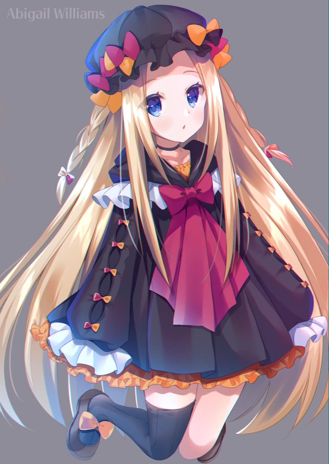 abigail_williams_(fate) dress fate/grand_order thighhighs yukichi_(sukiyaki39)