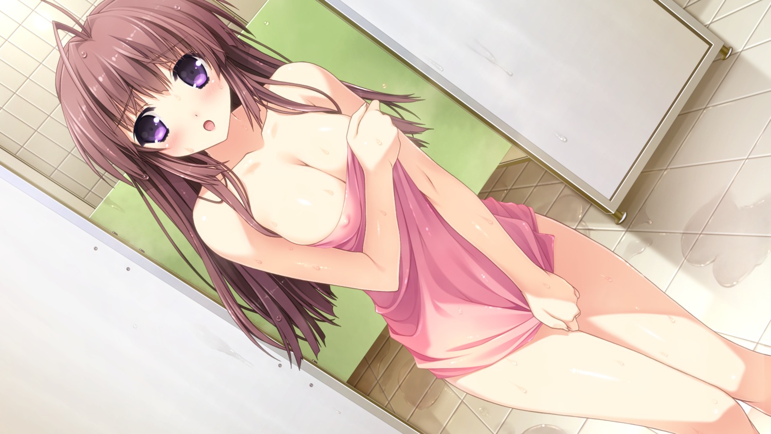 berry's cleavage erect_nipples game_cg izuno_youko kimizuka_aoi sphere towel wet