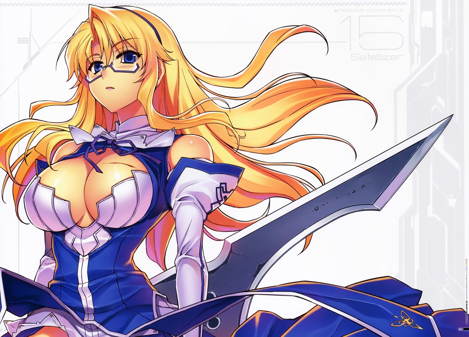 blood cleavage dress freezing kim_kwang-hyun megane no_bra satellizer_el_bridget weapon