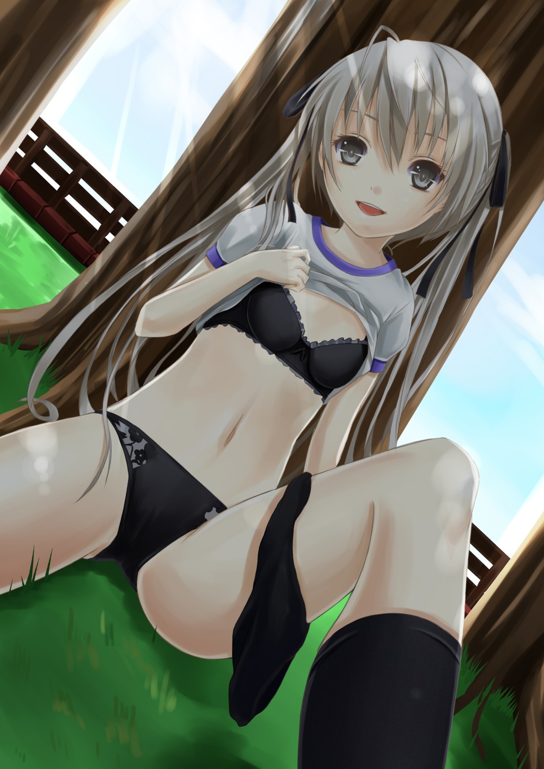 bra cameltoe kasugano_sora loli pantsu reio_reio shirt_lift yosuga_no_sora