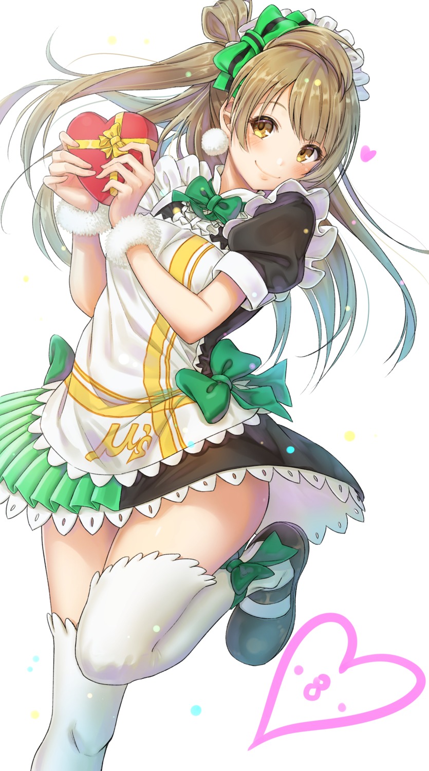 kotori_asobu love_live! maid minami_kotori thighhighs