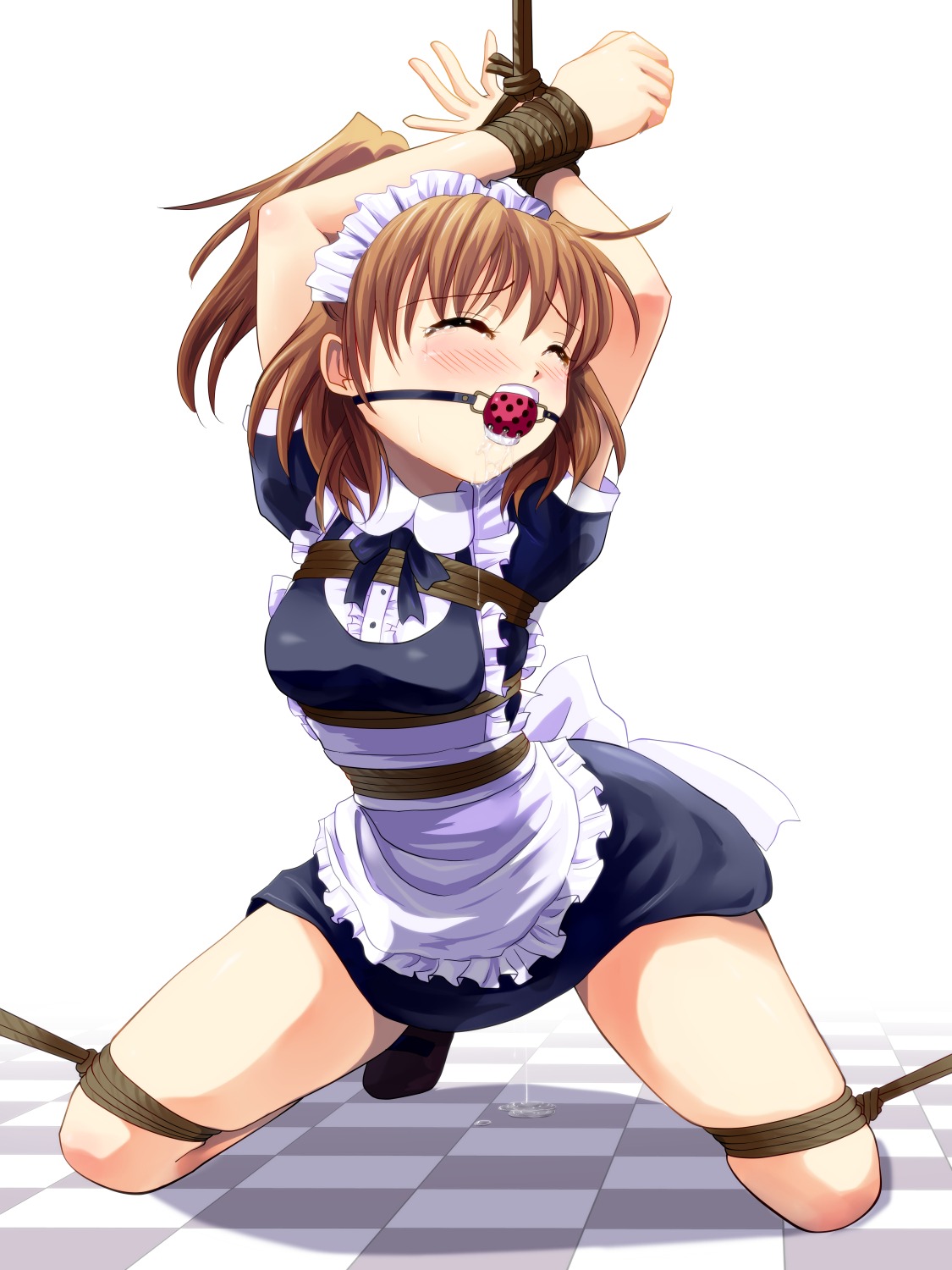 arle_nadja bondage maid pussy_juice puyo_puyo sweetsprite