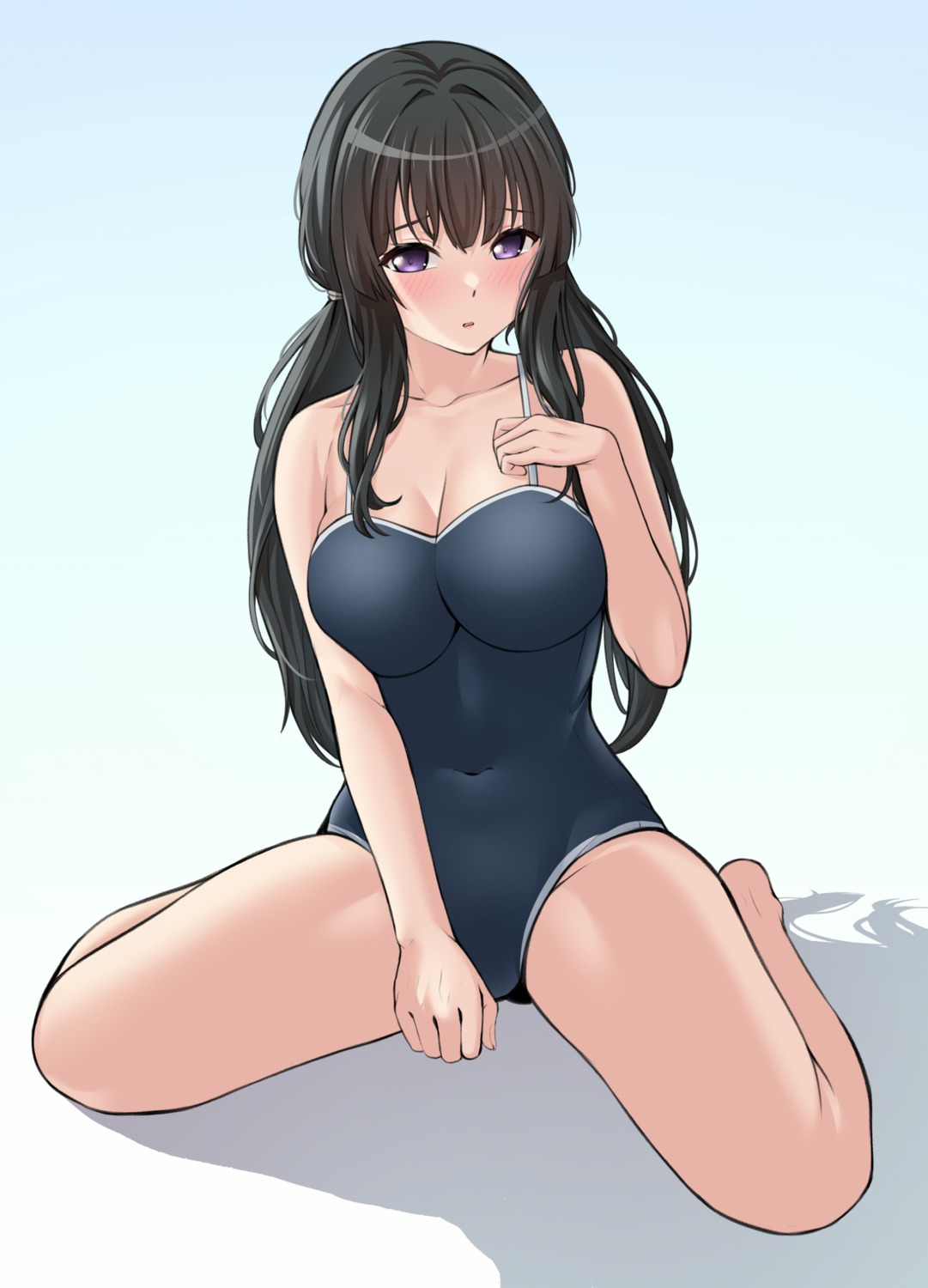 bang_dream! cleavage ptal school_swimsuit shirokane_rinko swimsuits