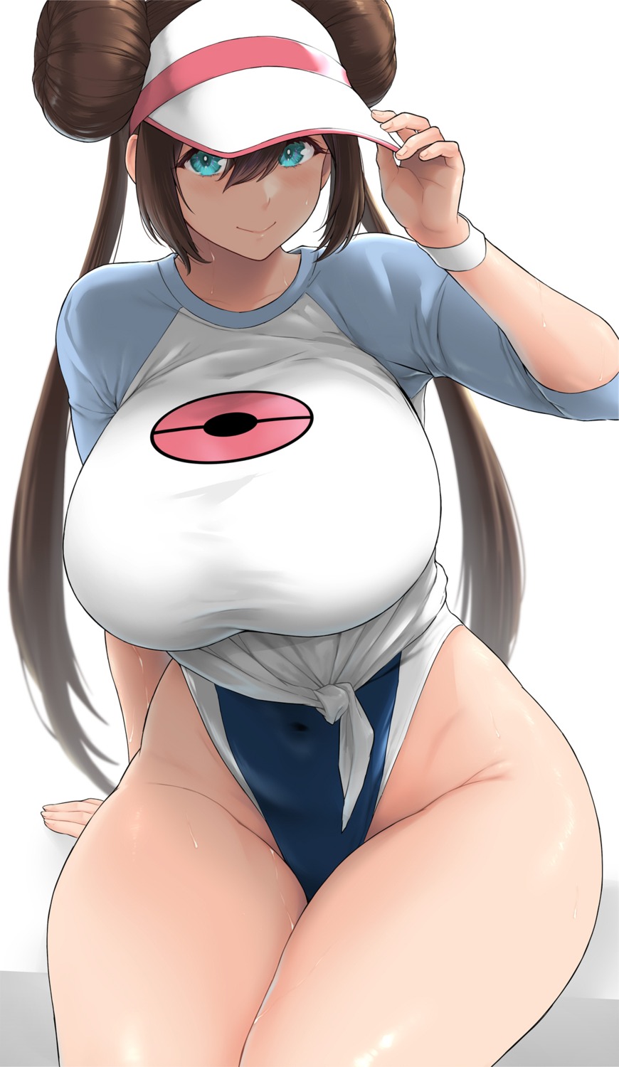 kemigawa_mondo mei_(pokemon) pokemon pokemon_b2w2 swimsuits