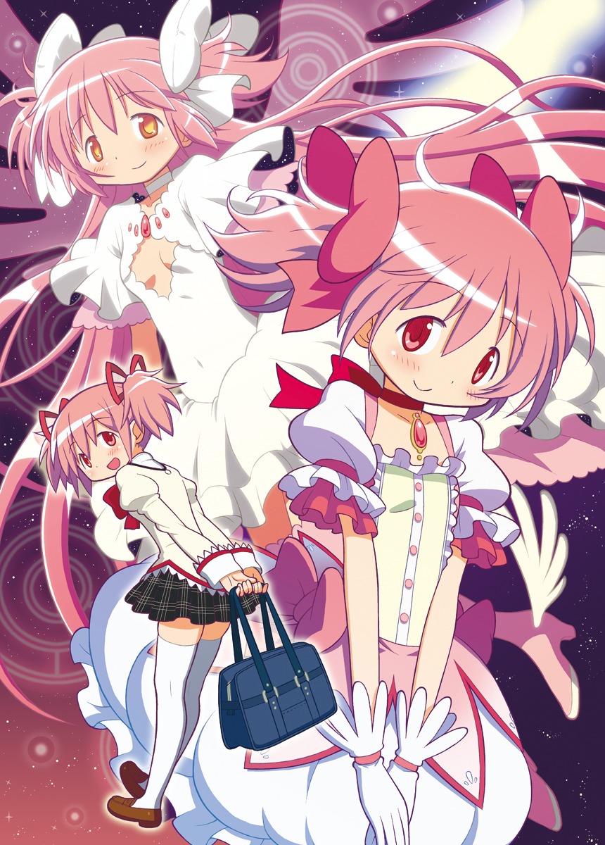 gecchu kaname_madoka puella_magi_madoka_magica seifuku thighhighs ultimate_madoka wings