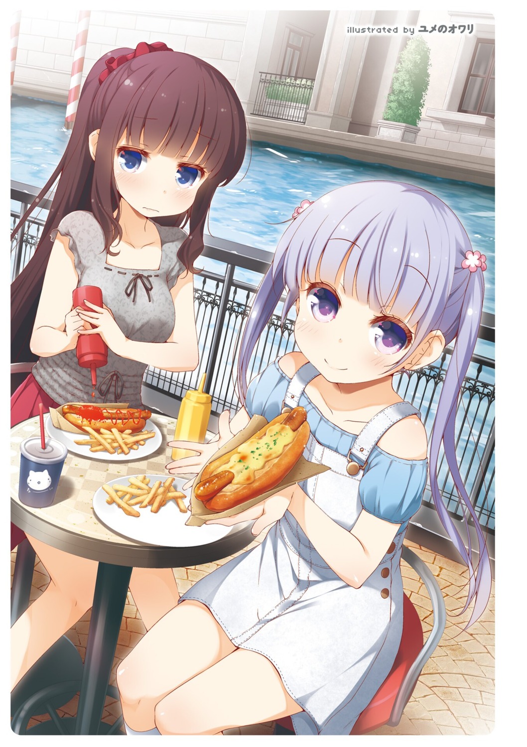 dress new_game! suzukaze_aoba takimoto_hifumi yume_no_owari