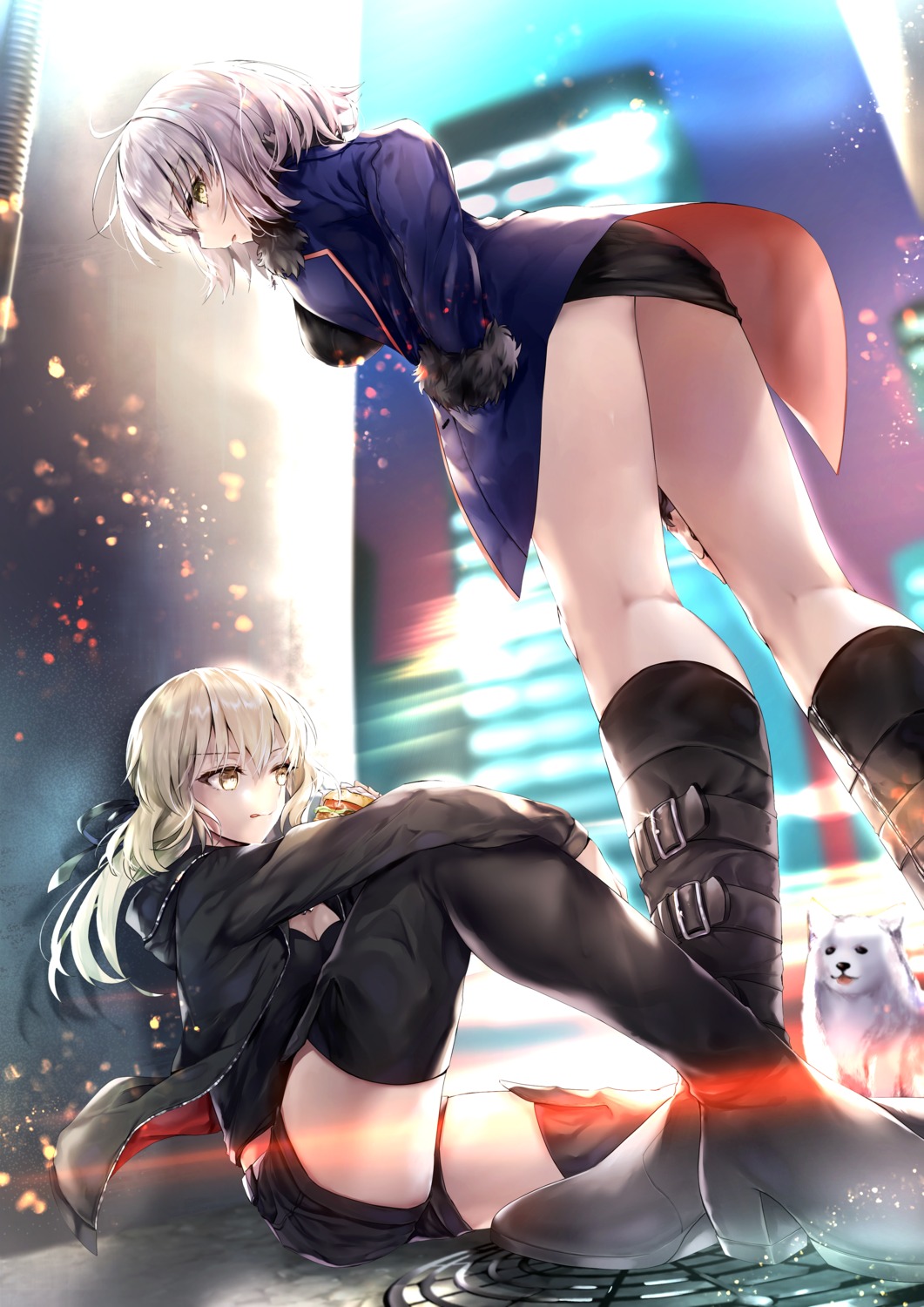 ass cleavage fate/grand_order hane_yuki heels jeanne_d'arc jeanne_d'arc_(alter)_(fate) saber saber_alter thighhighs