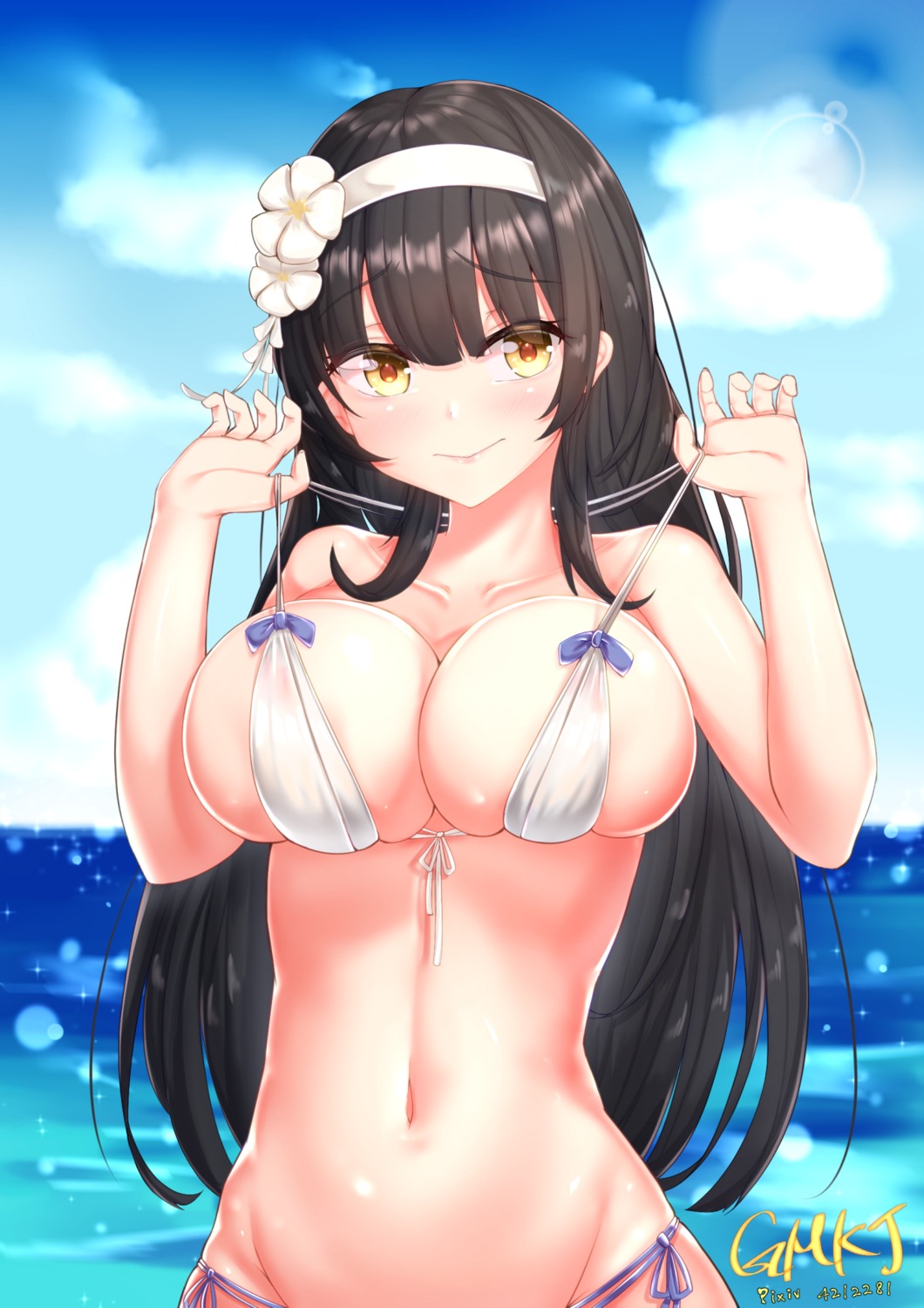 bikini girls_frontline gmkj qbz-95_(girls_frontline) swimsuits