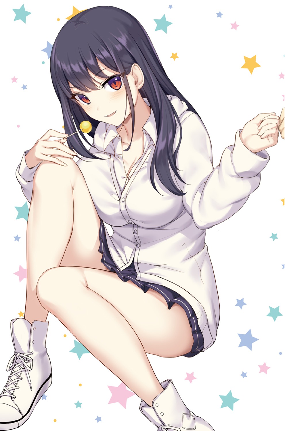 cleavage ikomochi seifuku sweater