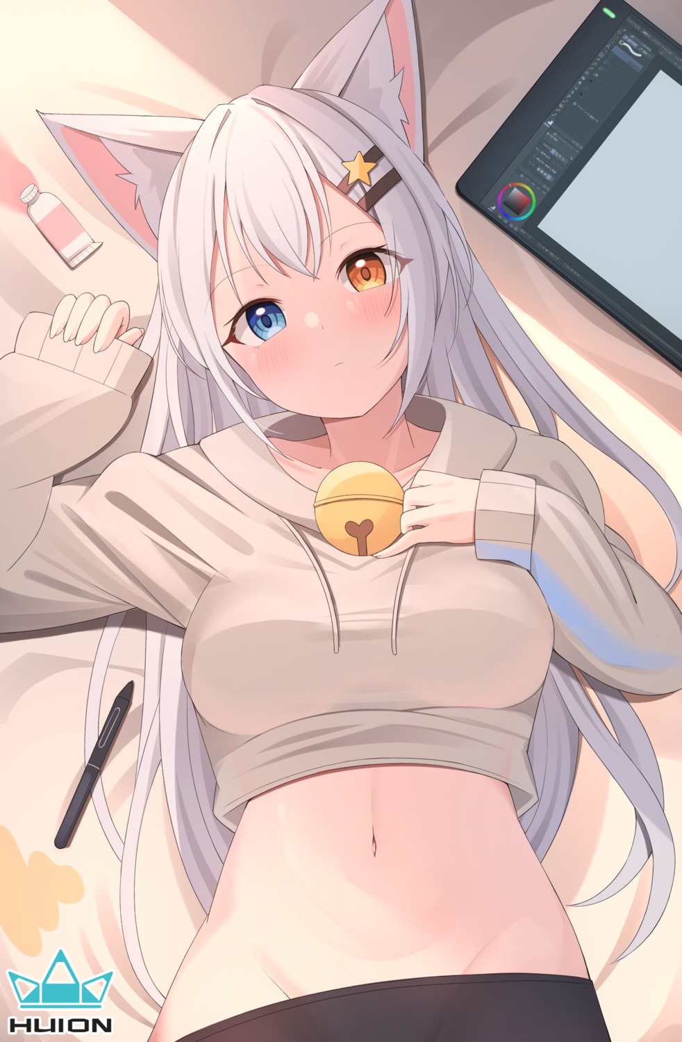 animal_ears heterochromia nekomimi starfox1015