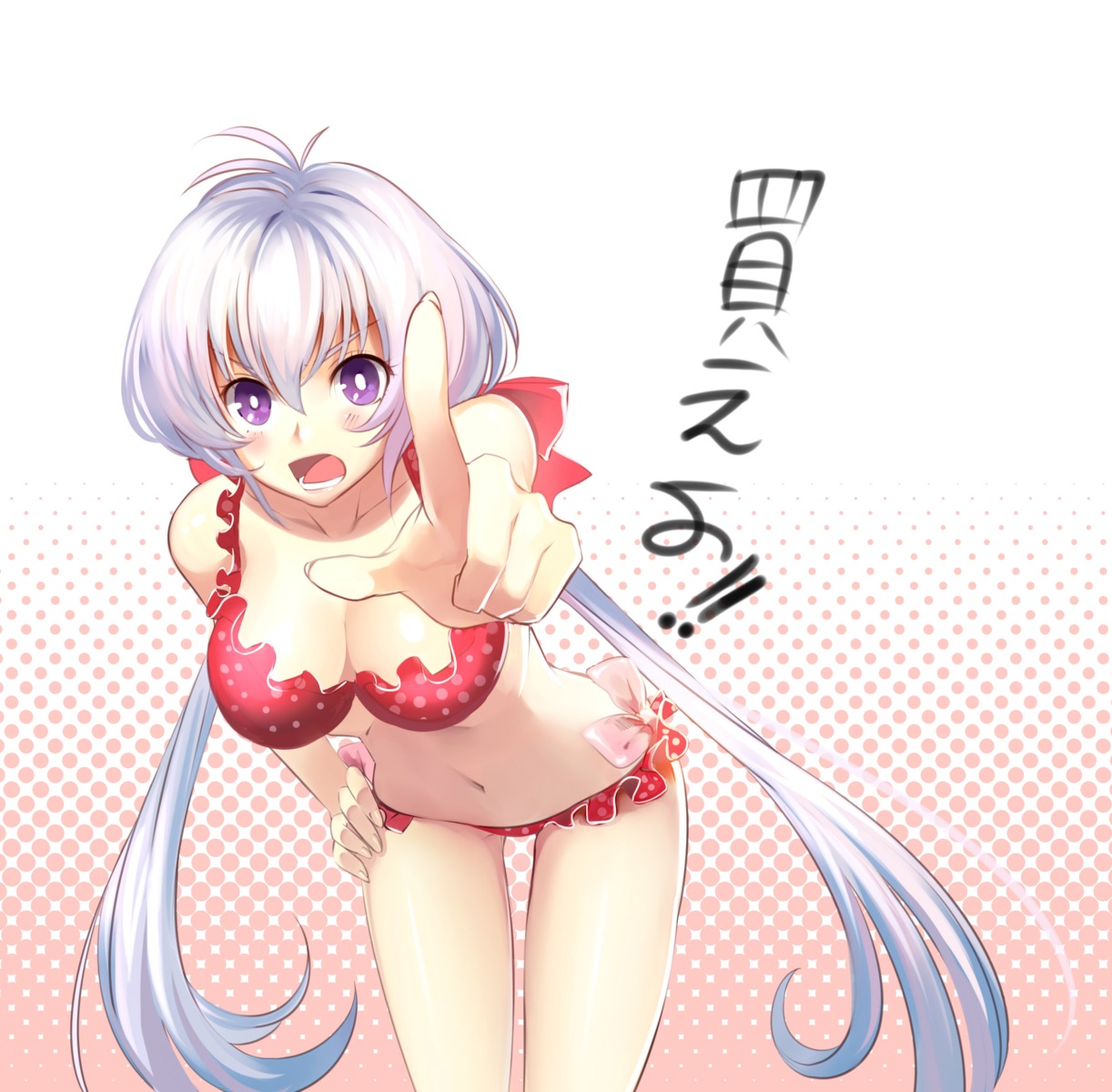 bikini cleavage senki_zesshou_symphogear swimsuits yukine_chris