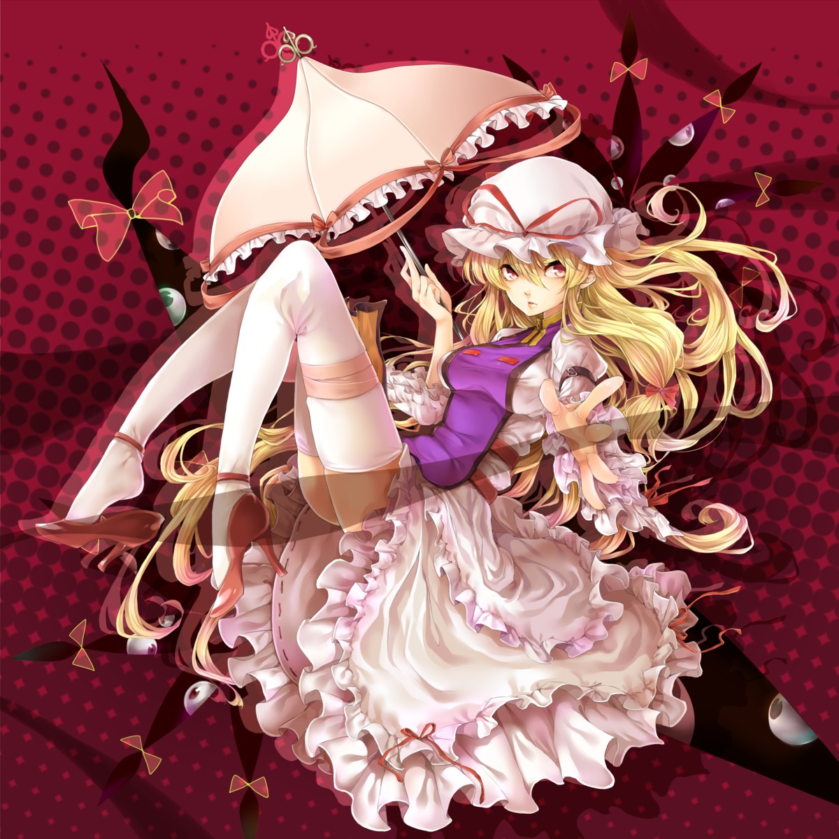 rojiko thighhighs touhou yakumo_yukari